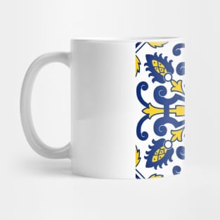 Traditional Nikea Moroccan Moors Portuguese Tiles Azulejo Graphic Pattern Mug